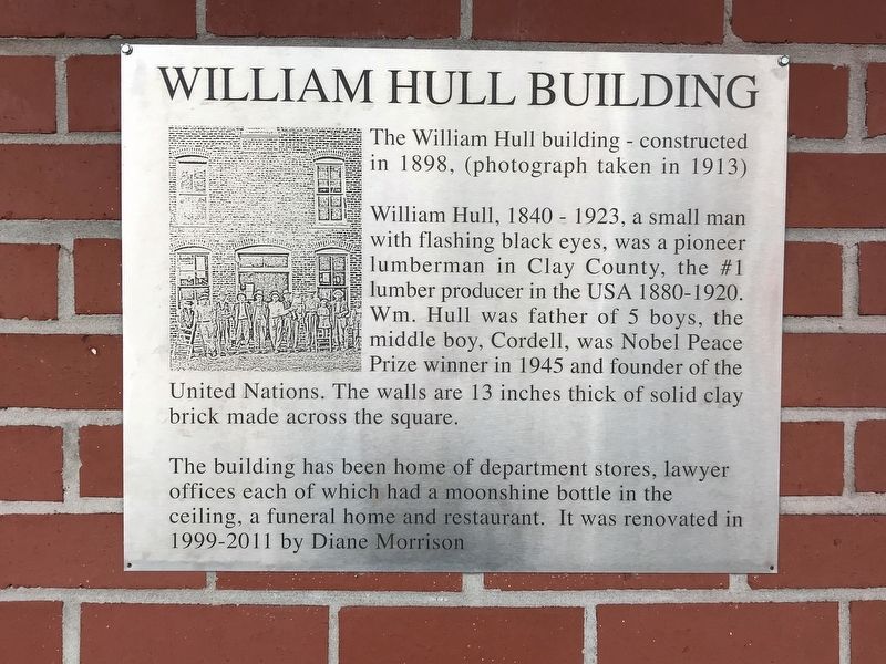 William Hull Building Marker image. Click for full size.