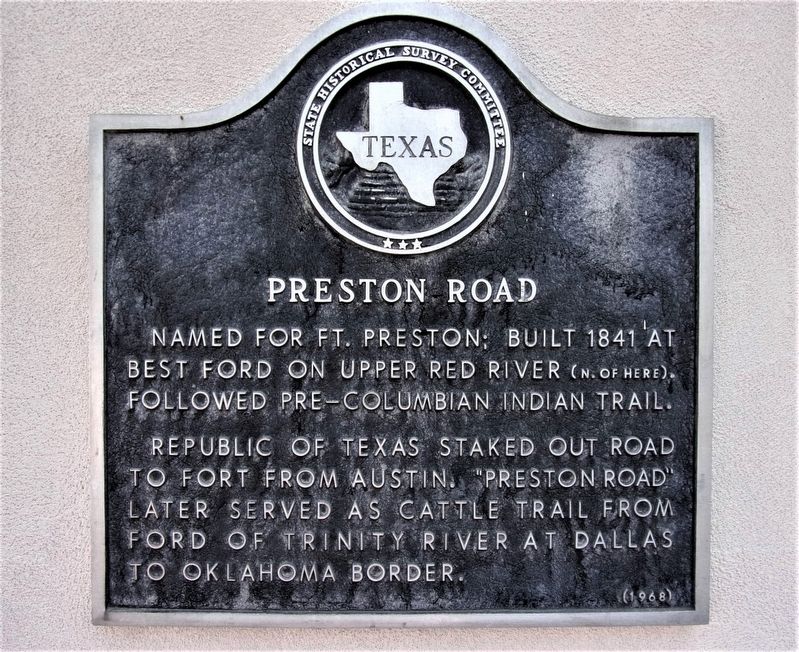 Preston Road Marker image. Click for full size.