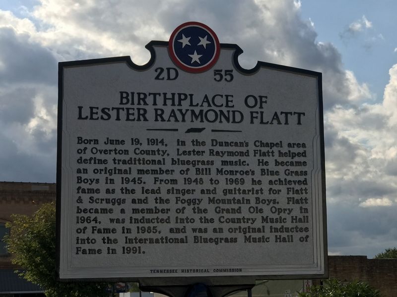 Birthplace of Lester Raymond Flatt Marker image. Click for full size.