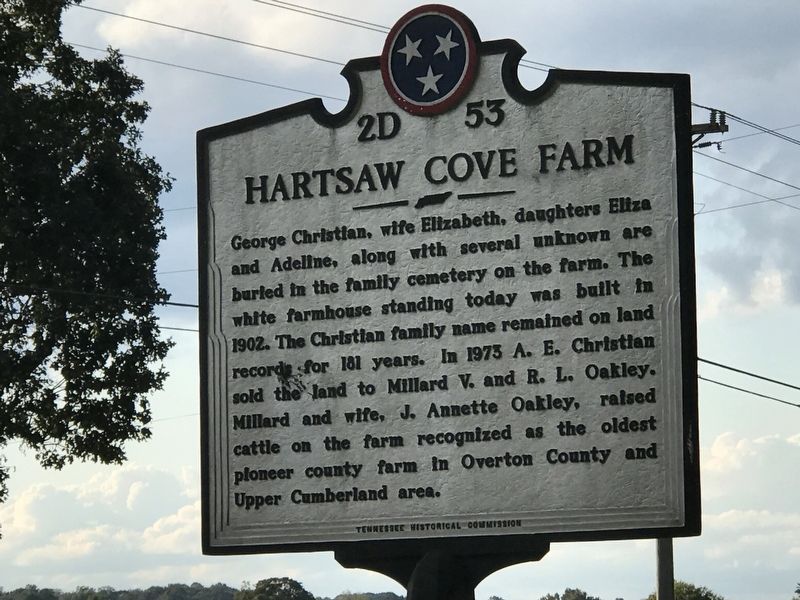 Hartsaw Cove Farm Marker image. Click for full size.