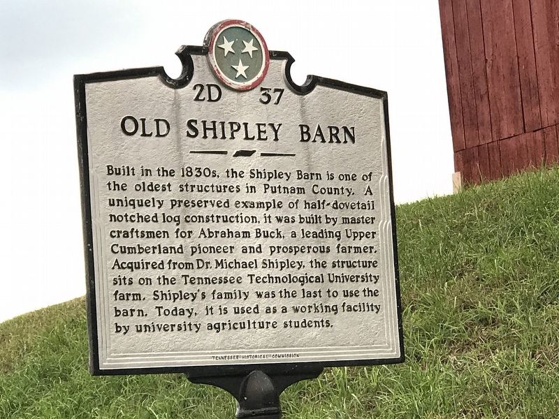 Old Shipley Barn Marker image. Click for full size.
