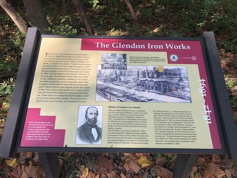 The Glendon Iron Works Marker image. Click for full size.