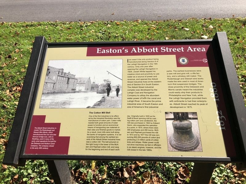 Easton's Abbot Street Area Marker image. Click for full size.