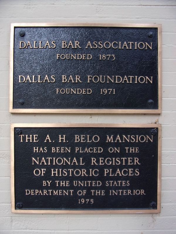 Additional A. H. Belo House markers image. Click for full size.