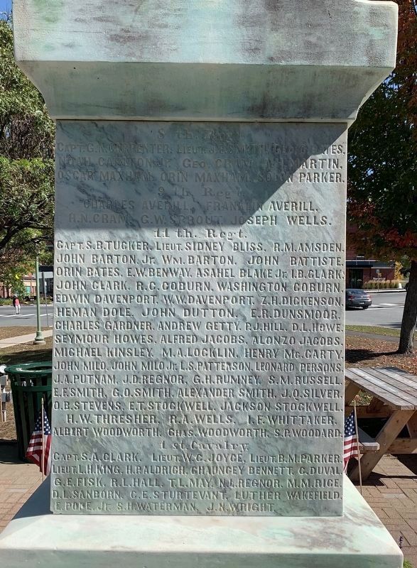Northfield Civil War Memorial - West Face image. Click for full size.