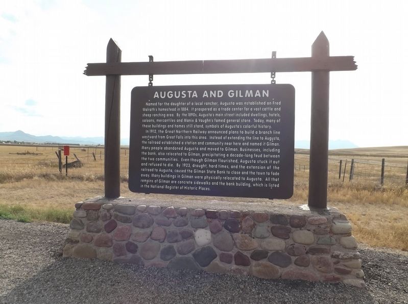 Augusta and Gilman Marker image. Click for full size.