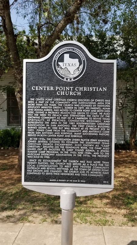 Center Point Christian Church Marker image. Click for full size.