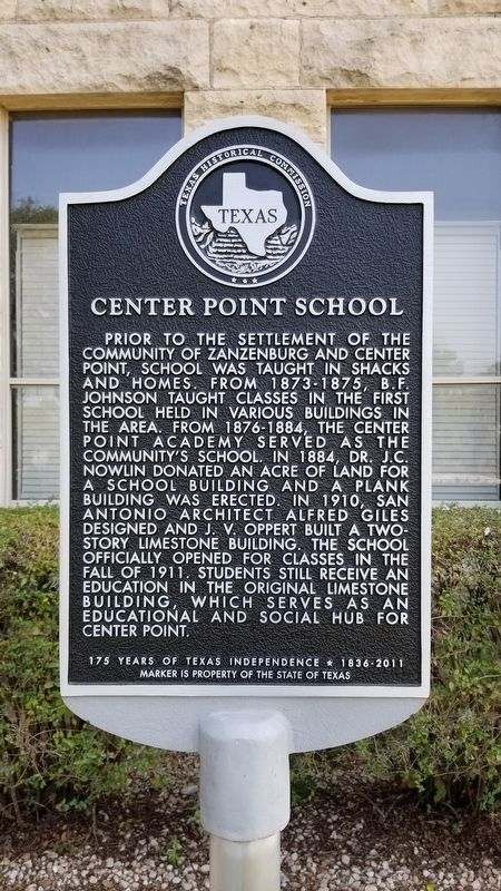 Center Point School Marker image. Click for full size.