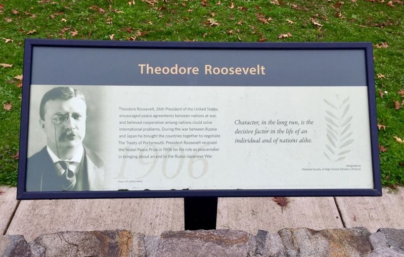 Theodore Roosevelt (1906) Marker image. Click for full size.