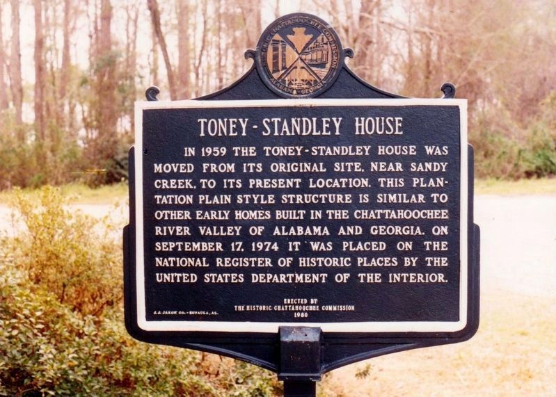 Toney-Standley House Marker Side 2 image. Click for full size.