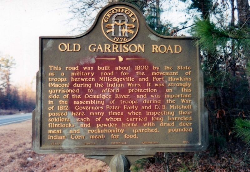 Old Garrison Road Marker image. Click for full size.