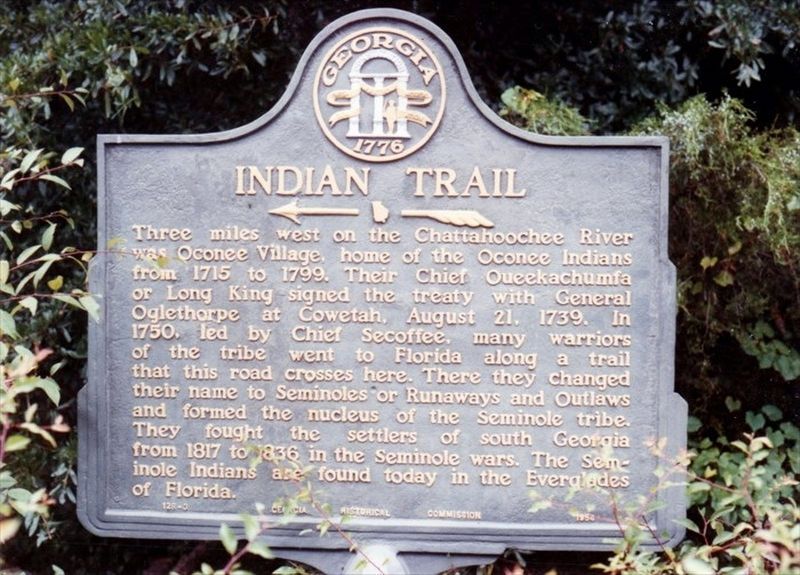 Indian Trail Marker. Click for full size. Indian Trail Marker image. Click for full size.