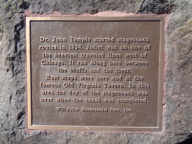 Joliet Stagecoach Road Marker image. Click for full size.