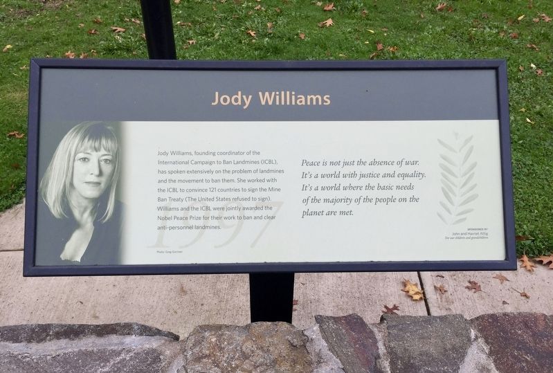 Jody Williams (1997) Marker image. Click for full size.