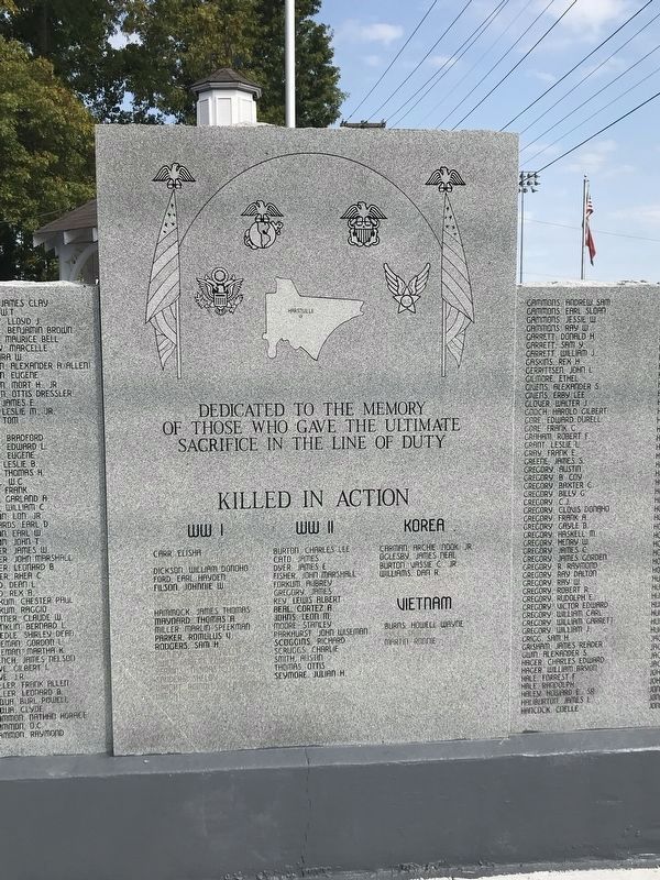 Trousdale County Veterans Memorial Center Inscription image. Click for full size.