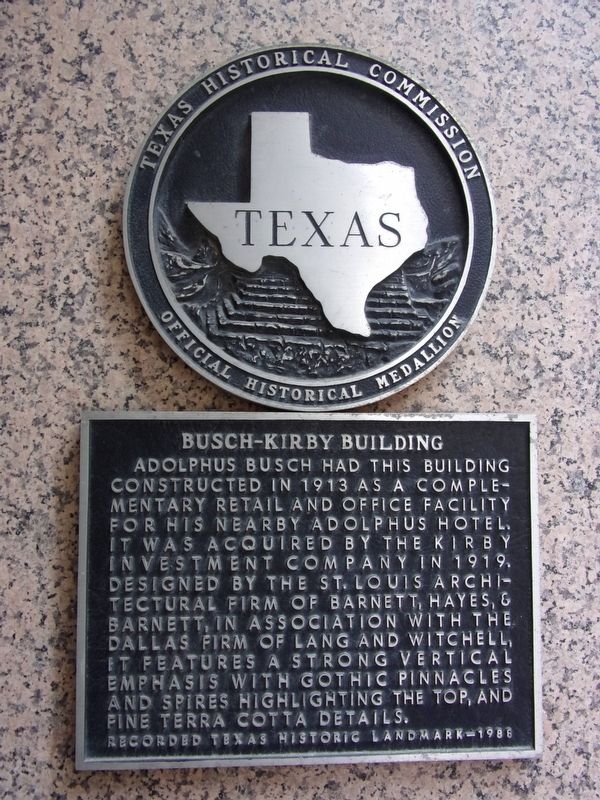 Busch-Kirby Building Marker image. Click for full size.