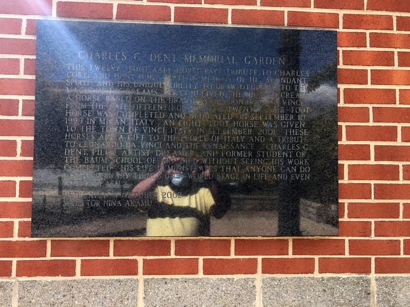 Charles C. Dent Memorial Garden Marker image. Click for full size.