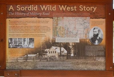 A Sordid Wild West Story Marker image. Click for full size.