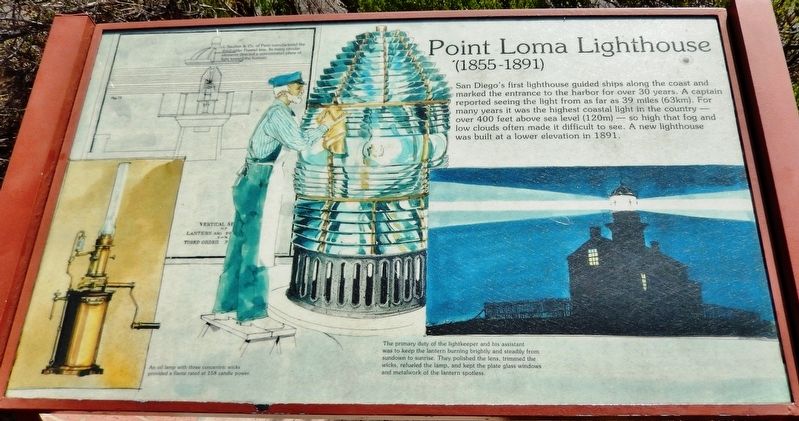 Point Loma Lighthouse Marker image. Click for full size.