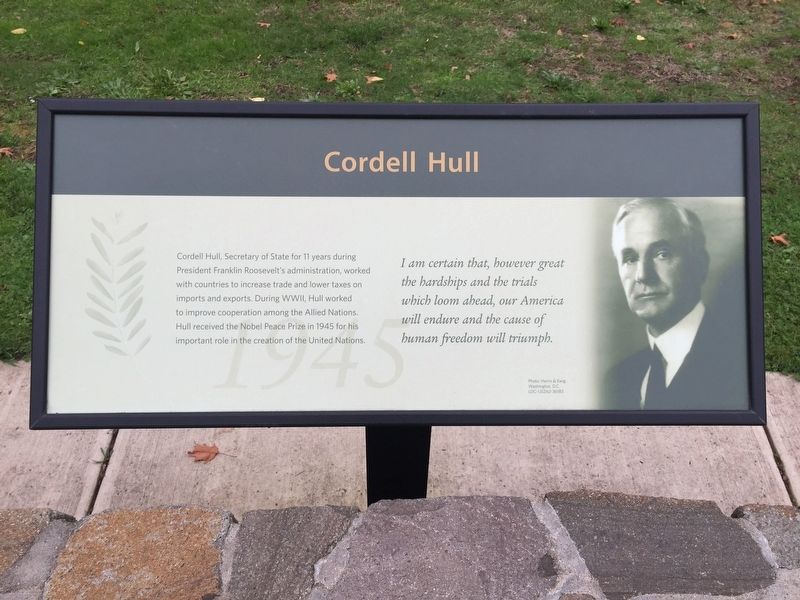 Cordell Hull (1945) Marker image. Click for full size.