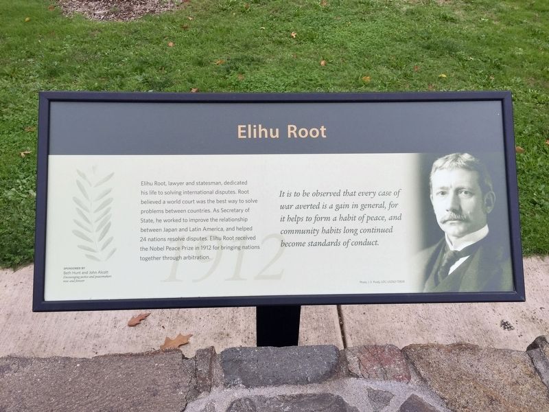 Elihu Root (1912) Marker image. Click for full size.