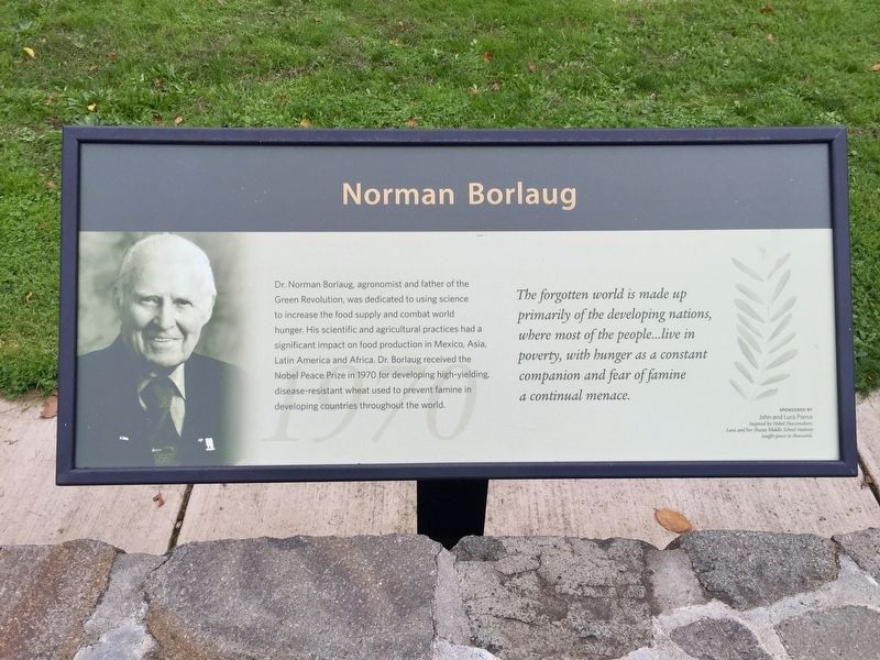 Norman Borlaug (1970) Marker image. Click for full size.