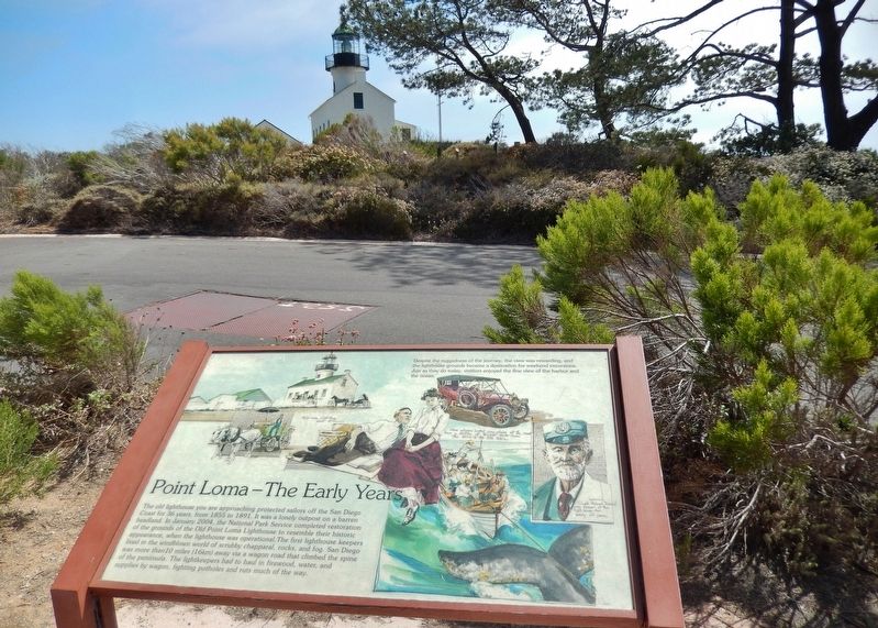 Point Loma - The Early Years Marker. Click for full size. Point Loma - The Early Years Marker image. Click for full size.