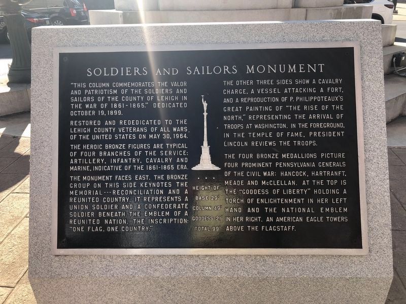 Soldiers and Sailors Monument Marker image. Click for full size.