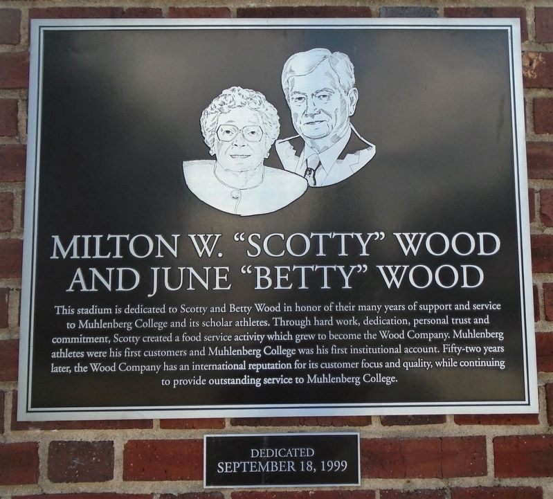 Milton W. "Scotty" Wood and June "Betty" Wood Marker image. Click for full size.