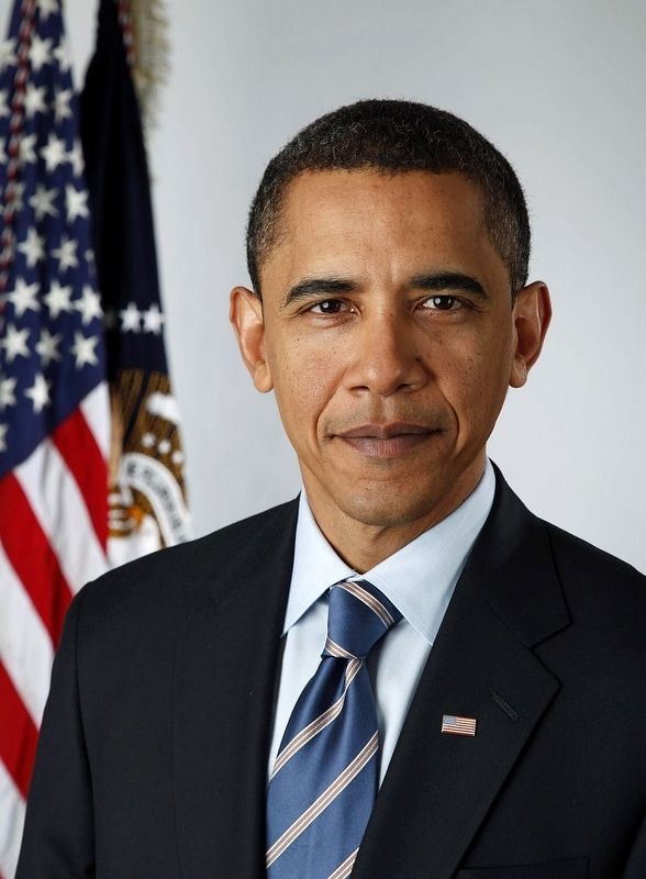 <i>Official portrait of President-elect Barack Obama</i> (same photo as on the marker) image. Click for full size.