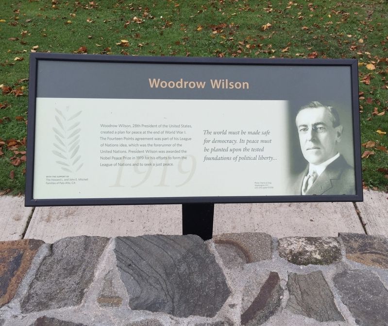 Woodrow Wilson (1919) Marker image. Click for full size.