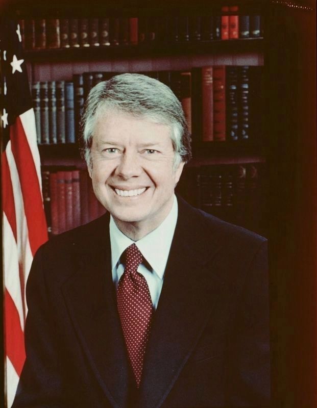 Jimmy Carter (same photo as on the marker) image. Click for full size.