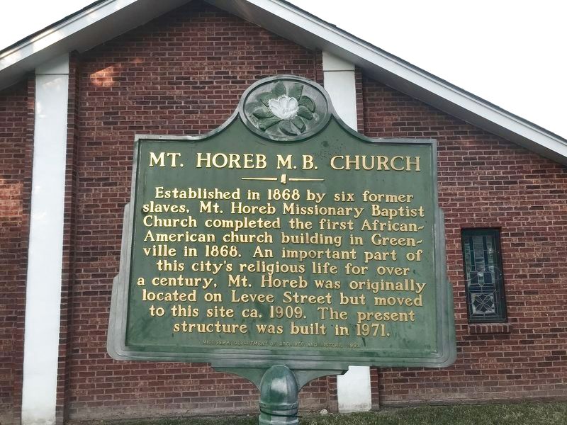 Mt. Horeb M.B. Church Marker image. Click for full size.