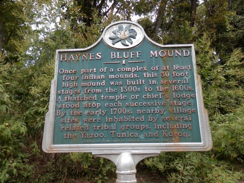 Haynes Bluff Mound Marker image. Click for full size.