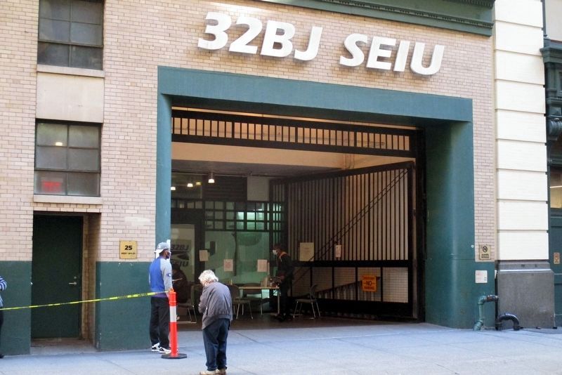 SEIU Local 32BJ 9/11 Memorial location. Click for full size. SEIU Local 32BJ 9/11 Memorial location image. Click for full size.