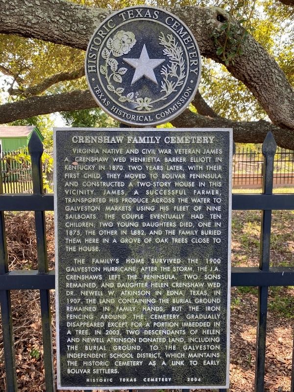 Crenshaw Family Cemetery Marker image. Click for full size.