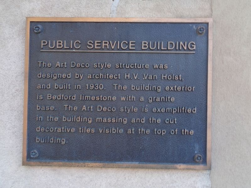 Public Service Building Marker image. Click for full size.