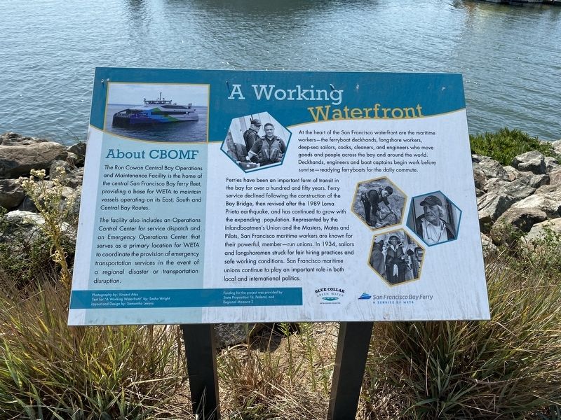 A Working Waterfront Marker image. Click for full size.