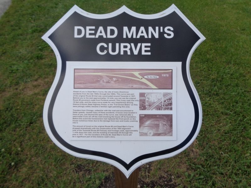 Dead Man's Curve Marker image. Click for full size.