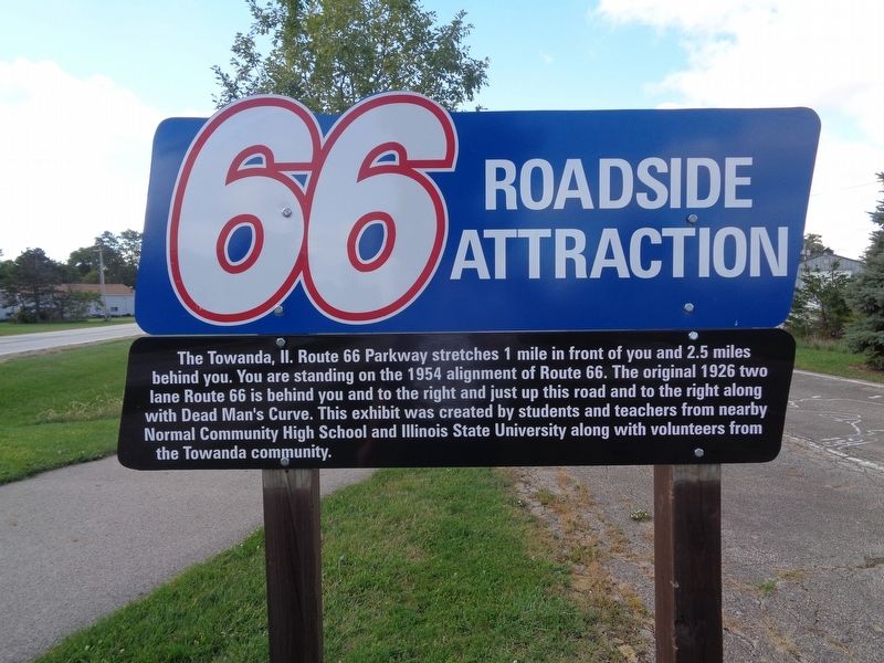 1954 Route 66 Alignment Marker image. Click for full size.