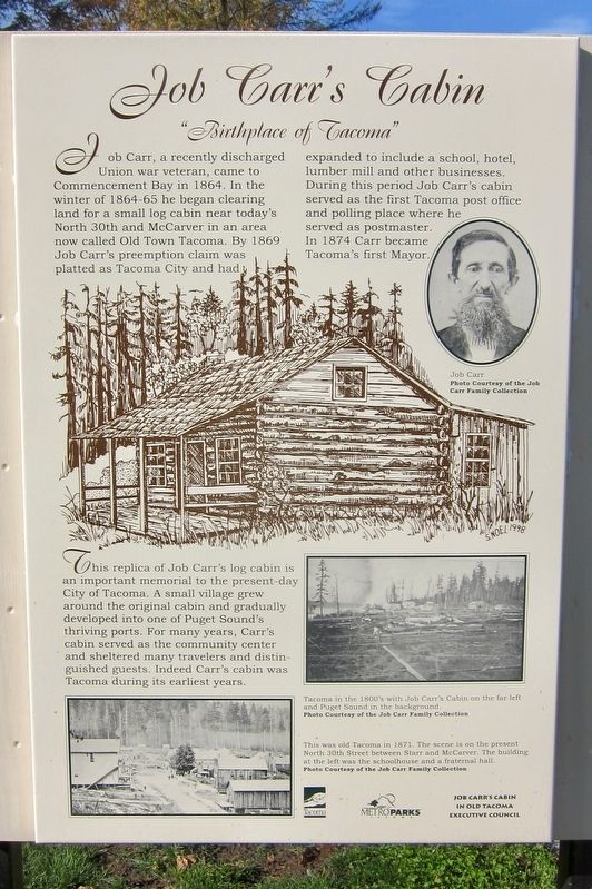 Job Carr's Cabin Marker image. Click for full size.
