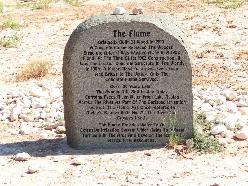 An additional marker on the Carlsbad Irrigation Flume image. Click for full size.