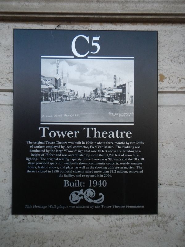 Tower Theatre Marker image. Click for full size.