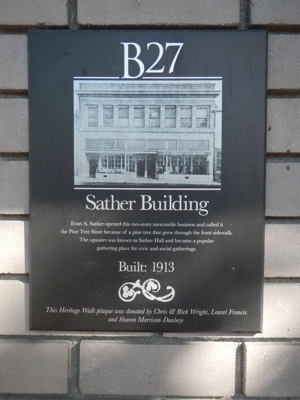 Sather Building Marker image. Click for full size.