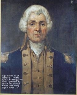 Maj. Gen. Joseph Spencer image. Click for full size.
