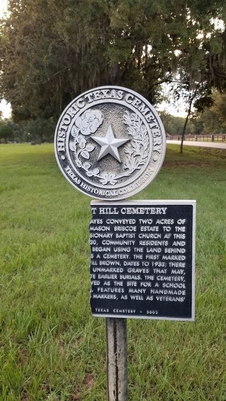 Pleasant Hill Cemetery Marker. Click for full size. Pleasant Hill Cemetery Marker image. Click for full size.