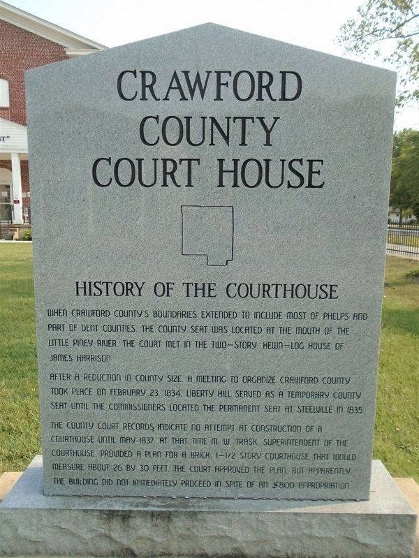 Crawford County Court House Marker image. Click for full size.