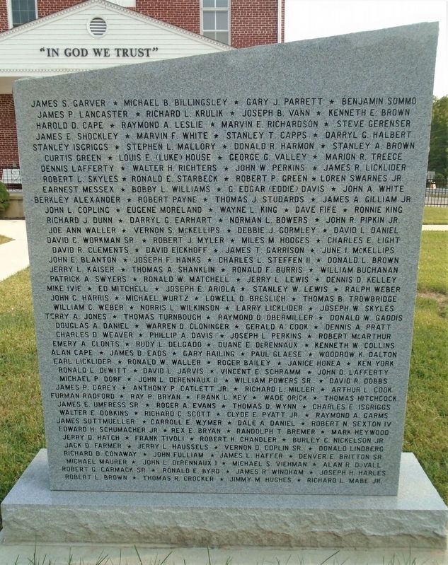 Crawford County Vietnam Era Veterans Honor Roll. Click for full size. Crawford County Vietnam Era Veterans Honor Roll image. Click for full size.