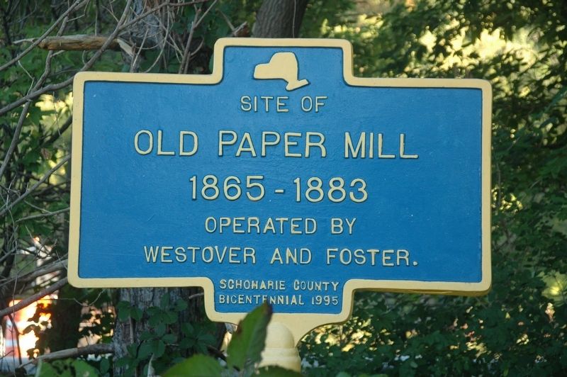 Old Paper Mill Marker image. Click for full size.