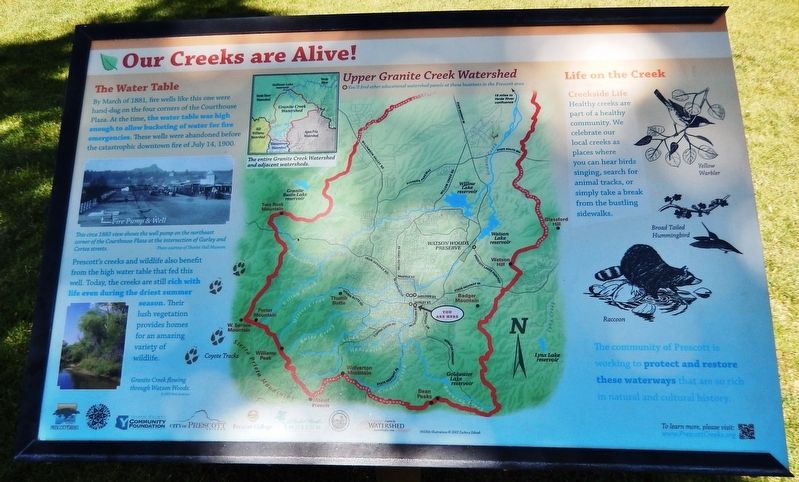Our Creeks are Alive! Marker image. Click for full size.